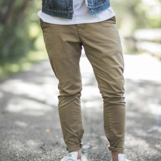Solomonnick Men's Straight Fit Chino Pants — Cotton Twill